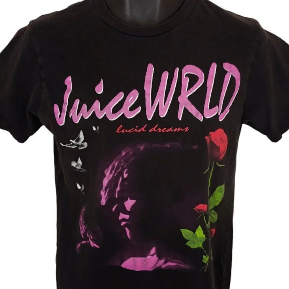 Juice WRLD T Shirt Mens Size Small Black 999 Lucid Dreams Rapper Streetwear